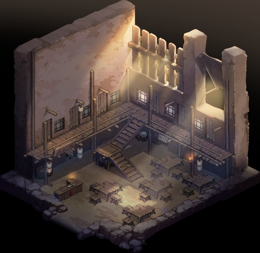 像素风武侠多人生存游戏《江湖客栈》上线Steam 9月发售