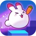 蹦起来兔子