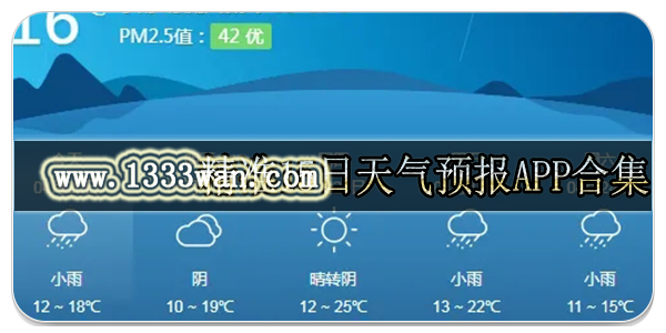 精准15日天气预报app合集