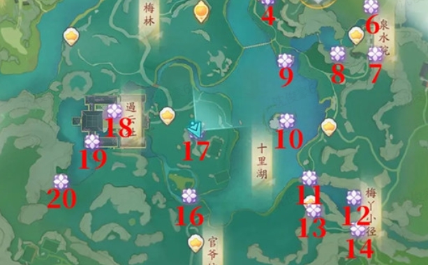 射雕手游梅坞风华雀翎全收集攻略