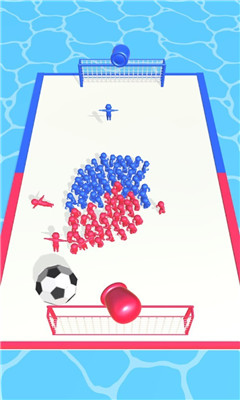 拥挤的足球