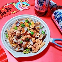 #食来运转，新年干杯#啤酒蛤蜊鸡的做法图解6