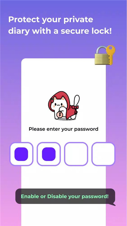 带锁可爱日记本app