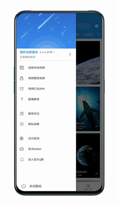 星空视频壁纸软件截图