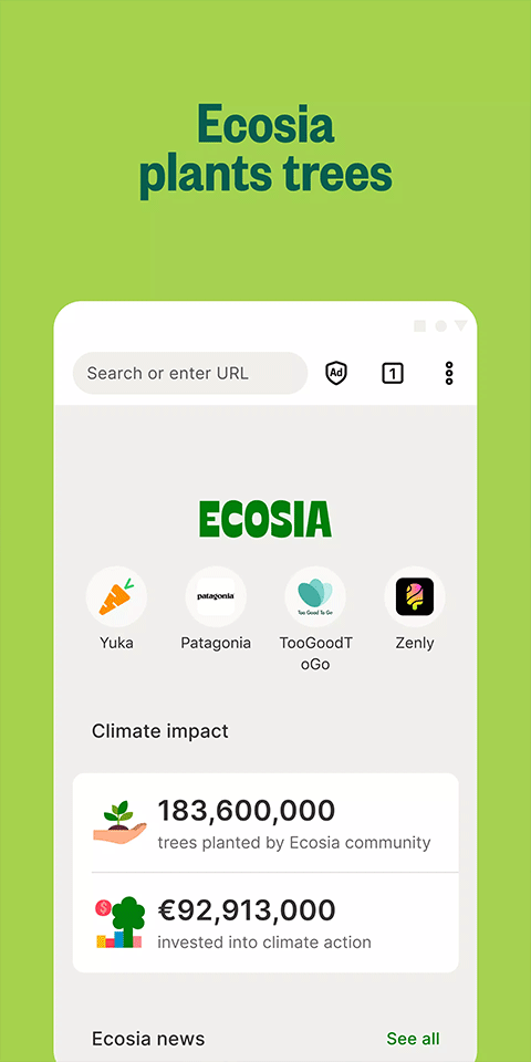 Ecosia浏览器安卓版截图2