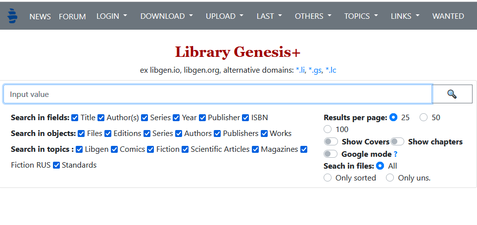 LibGen电子书网站最新地址入口
